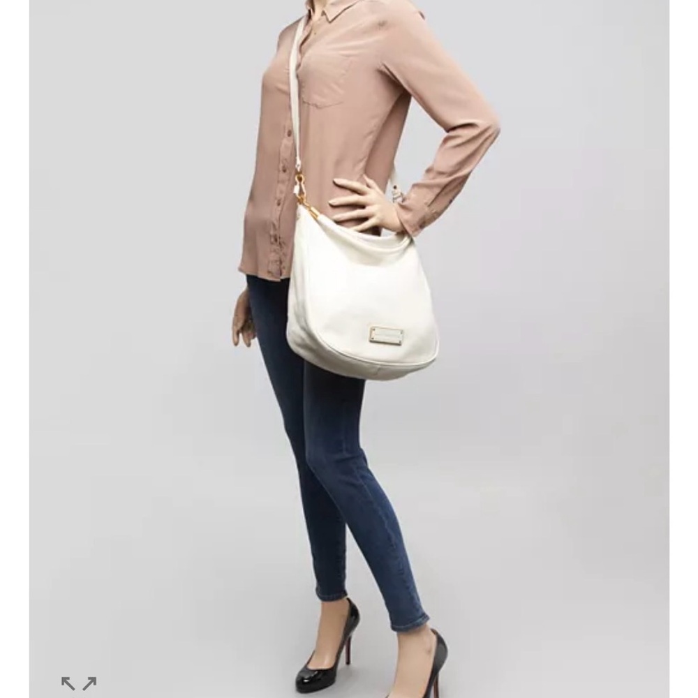 Marc by Marc Jacobs Hobo - Too Hot To Handle Bag - White Leather - Medium/Large